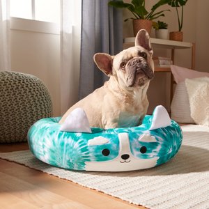 Squishmallows Halver Corgi Dog & Cat Bed, Blue,Medium