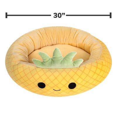 Show full view: Squishmallows Maui Pineapple Cat & Dog Bed, Yellow, Large slide 3 of 8
