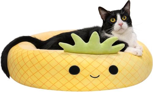 Show full view: Squishmallows Maui Pineapple Cat & Dog Bed, Yellow, Large slide 6 of 8