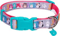 Squishmallows Squad Standard Adjustable Dog Collar, 18-26-in Neck, 3/4-in Wide, Large