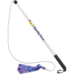 Squishy Face Studio Flirt Pole V2 with Lure Dog Toy, Purple & Blue Tie Dye, Regular