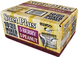 St. Albans Bay Suet Plus Berry & Peanut Suet Wild Bird Food, case of 30