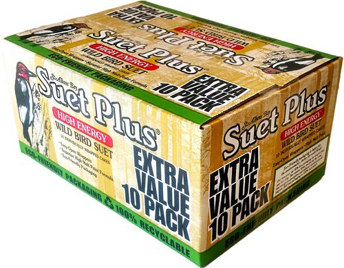ST. ALBANS BAY SUET PLUS High Energy Suet Wild Bird Food, 10 count