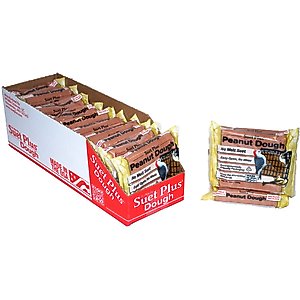 St. Albans Bay Suet Plus No-Melt Peanut Dough Wild Bird Food, case of 12