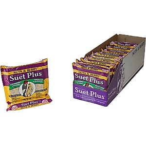St. Albans Bay Suet Plus Nuts & Berry Blend Suet Wild Bird Food, case of 12