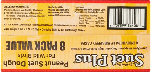 Show full view: St. Albans Bay Suet Plus Peanut Suet Dough Wild Bird Food, case of 8 slide 2 of 8
