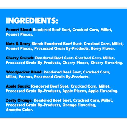 Show full view: St. Albans Bay Suet Plus Variety Suet Wild Bird Food, case of 6 slide 3 of 6