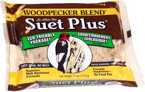 Show full view: St. Albans Bay Suet Plus Woodpecker Blend Suet Wild Bird Food, case of 12 slide 2 of 8