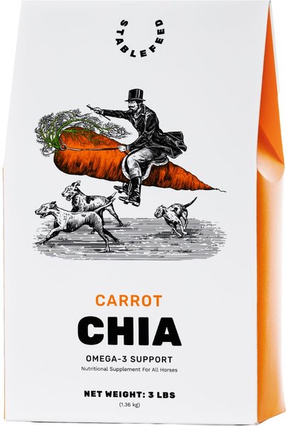 StableFeed Carrot Chia Horse Supplement, 3-lb bag