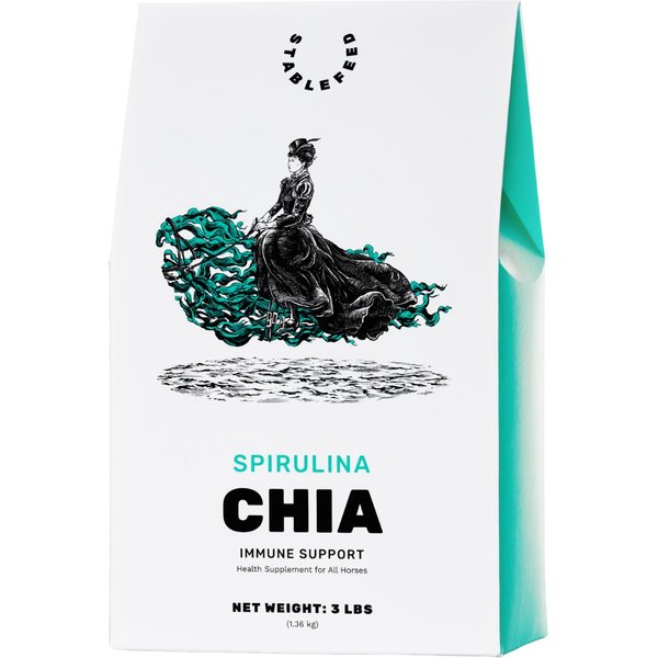 StableFeed Spirulina Chia Horse Supplement, 3-lb bag