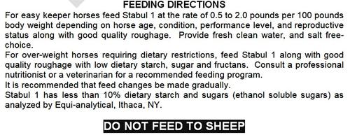 Show full view: Stabul 1 Equine Diets Banana Low Sugar, Low Starch Horse Feed, 40-lb bag slide 4 of 5