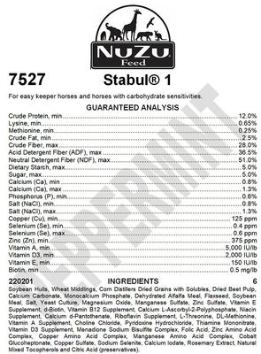Show full view: Stabul 1 Equine Diets Peppermint Low Sugar, Low Starch Horse Feed, 40-lb bag slide 3 of 5