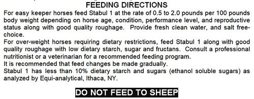 Show full view: Stabul 1 Equine Diets Peppermint Low Sugar, Low Starch Horse Feed, 40-lb bag slide 4 of 5