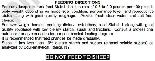 Show full view: Stabul 1 Equine Diets Pina Colada Low Sugar & Low Starch Horse Feed, 40-lb bag slide 4 of 4