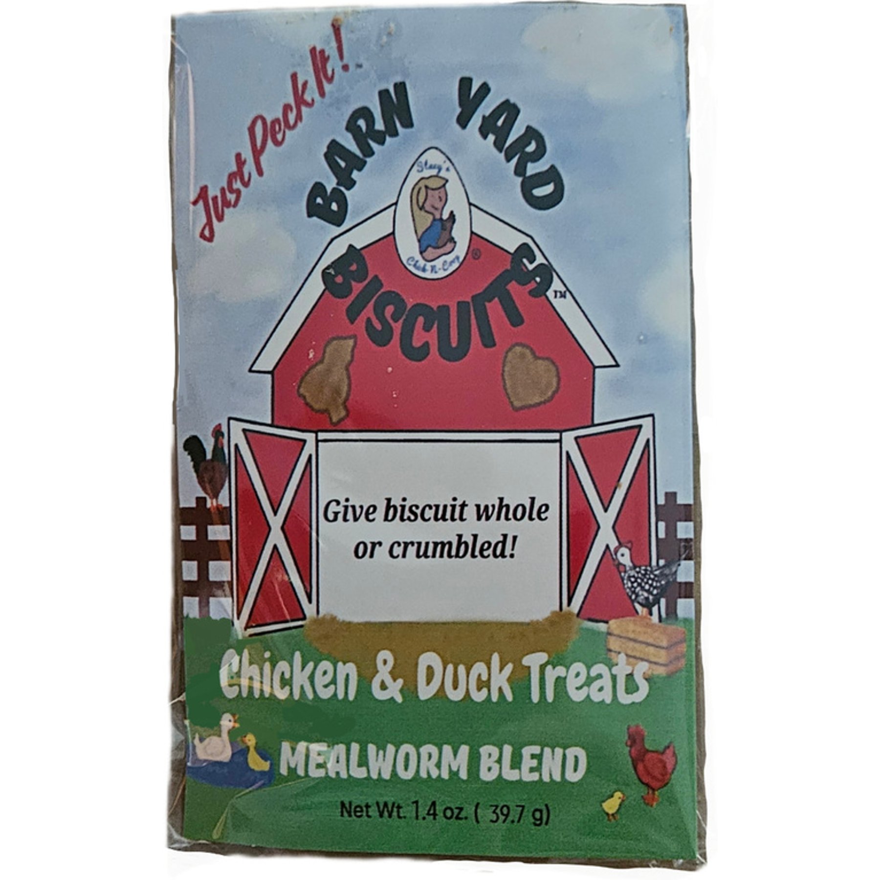 Stacy's Chick-N-Coop Barn Yard Biscuits Chicken & Duck Treats, 1.4-oz bag