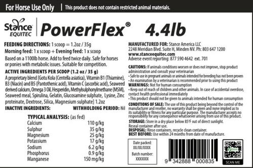 Show full view: Stance Equitec PowerFLex Powder Horse Supplement, 4.4-lb slide 2 of 4