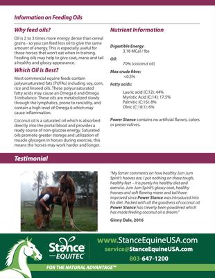 Show full view: Stance Equitec USA Power Stance Horse Supplement, 15-lb bottle slide 4 of 5