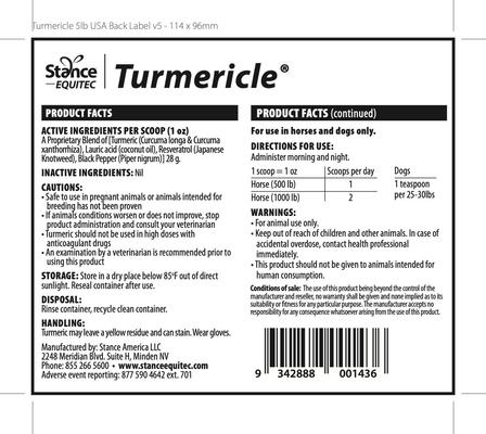 Show full view: Stance Equitec USA Turmericle Horse Supplement, 15-lbs slide 2 of 5
