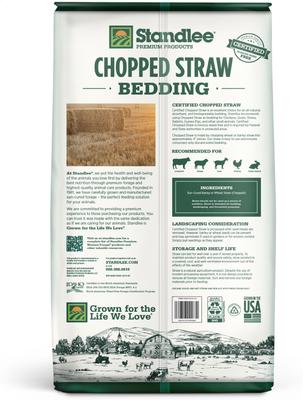 Show full view: Standlee Certified Chopped Straw Bedding for Small Farm Animals & Pets, 25-lb bag slide 4 of 8