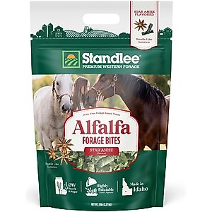 Standlee Forage Bites Alfalfa Anise Horse Treats, 5-lb bag