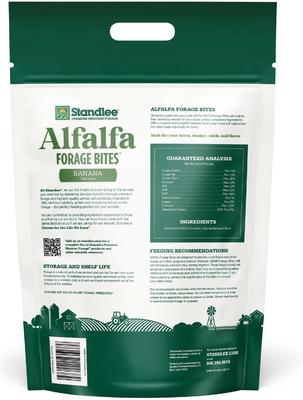 Show full view: Standlee Forage Bites Alfalfa Banana Horse Treats, 5-lb bag slide 2 of 3