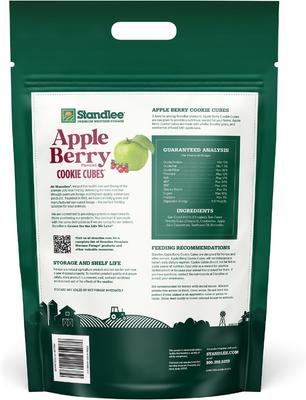 Show full view: Standlee Premium Cookie Cubes Low Starch, Low Sugar Apple Berry Horse Treats, 5-lb bag slide 2 of 5