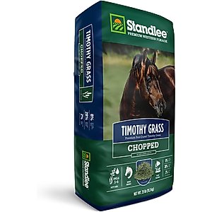 Standlee Premium Timothy Grass Chopped Forage Horse Feed, 25-lb bag
