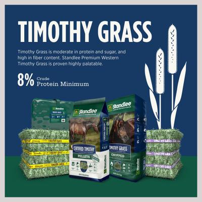 Show full view: Standlee Premium Timothy Grass Chopped Forage Horse Feed, 25-lb bag slide 5 of 8