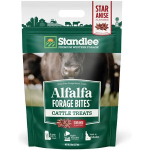 Standlee Premium Western Forage Alfalfa Forage Bites Star Anise Flavored Cattle Treats, 5-lb bag