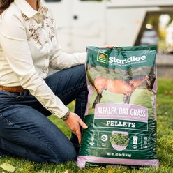 Standlee Premium Western Forage Alfalfa Oat Grass Hay Pellets Horse Feed, 40-lb bag slide 2 of 9