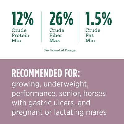 Show full view: Standlee Premium Western Forage Alfalfa Oat Grass Hay Pellets Horse Feed, 40-lb bag slide 5 of 10