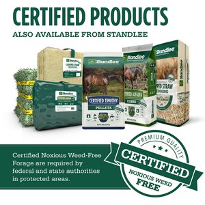 Standlee Premium Western Forage Certified Alfalfa Hay Cubes Horse Feed, 40-lb bag