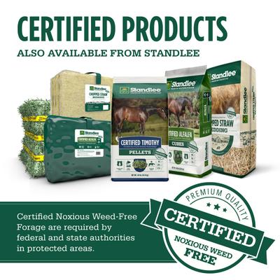 Show full view: Standlee Premium Western Forage Certified Alfalfa Hay Cubes Horse Feed, 40-lb bag slide 6 of 7