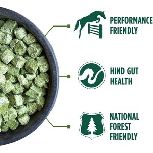 Standlee Premium Western Forage Certified Alfalfa Hay Cubes Horse Feed, 40-lb bag