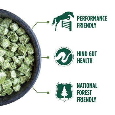 Show full view: Standlee Premium Western Forage Certified Alfalfa Hay Cubes Horse Feed, 40-lb bag slide 4 of 7