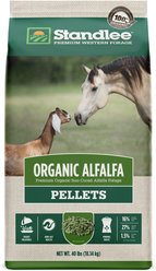Standlee Premium Western Forage Organic Alfalfa Hay Pellets Horse & Goat Feed, 40-lb bag