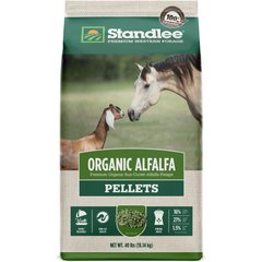 Standlee Premium Western Forage Organic Alfalfa Hay Pellets Horse & Goat Feed, 40-lb bag