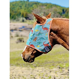 Star Point Horsemanship Horse Fly Mask, Dinosaur, Horse