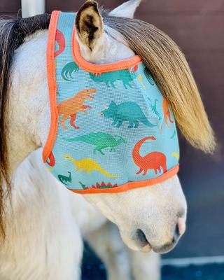 Show full view: Star Point Horsemanship Horse Fly Mask, Dinosaur, Horse slide 2 of 3
