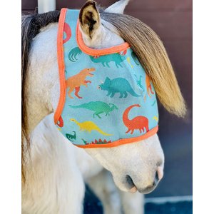 Star Point Horsemanship Horse Fly Mask, Dinosaur, Mini Horse Small