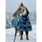Show in main carousel: Star Point Horsemanship Mini-Pony 220 Midweight Waterproof Hooded Blanket, Teal, 52-54-in slide 2 of 4