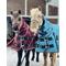 Show in main carousel: Star Point Horsemanship Mini-Pony 220 Midweight Waterproof Hooded Blanket, Teal, 52-54-in slide 3 of 4