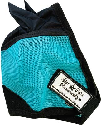 Show full view: Star Point Horsemanship Mini-Pony Ear Cover Fly Mask, Teal, Small/Mini slide 2 of 5