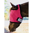 Star Point Horsemanship Mini-Pony No Ear Fly Mask, Raspberry, Medium/Mini
