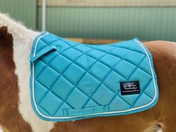 Star Point Horsemanship Mini-Pony Teal Sparkle English Horse Saddle Pad