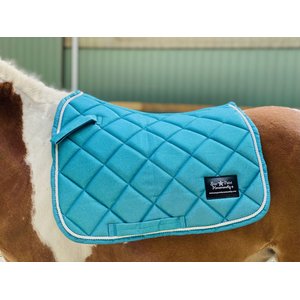 Star Point Horsemanship Mini-Pony Teal Sparkle English Horse Saddle Pad