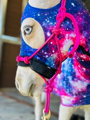 Star Point Horsemanship Miniature Horse-Pony Lycra Printed Body Suits, Galaxy, Medium: 32 to 36-in
