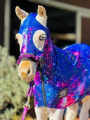 Show full view: Star Point Horsemanship Miniature Horse-Pony Lycra Printed Body Suits, Galaxy, Small: 28 to 32-in slide 2 of 2