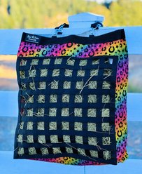 Star Point Horsemanship Rainbow Cheetah Slow Feed Horse Hay Bag