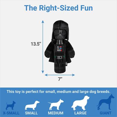 Show full view: STAR WARS DARTH VADER Bottle Plush Squeaky Dog Toy slide 2 of 4